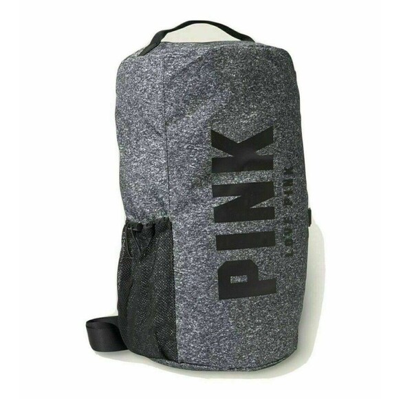 Victoria’s Secret PINK Campus Convertible Duffle Bag to Backpack Heather Gray - Picture 10 of 13
